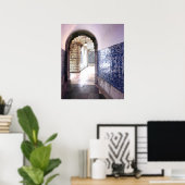 Lisbon Azulejos Tiles  Architecture Photo Poster (Heimbüro)