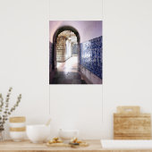 Lisbon Azulejos Tiles  Architecture Photo Poster (Küche)