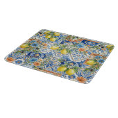 Lisbon Blue Lemon Tile Citrus Kitchen Decor Schneidebrett (Ecke)