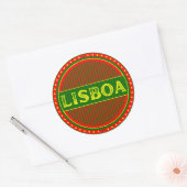 Lisbon City Pride Emblem – Portuguese Identity Runder Aufkleber (Umschlag)