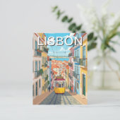 Lisbon Portugal Alfama Postkarte (Stehend Vorderseite)