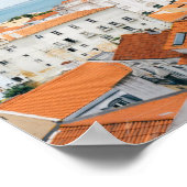 Lisbon Portugal Atlantic beaches Red Roofs Poster (Ecke)