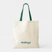 Lisbon Portugal City Skyline Tote Bag – Minimal Tr Tragetasche (Rückseite)