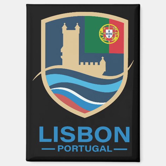 Lisbon Portugal Europe Magnet (Vorderseite)