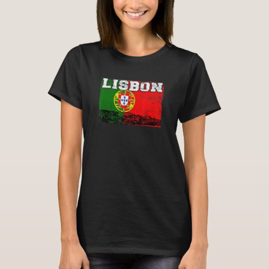 Lisbon Portugal Europe T-Shirt (Vorderseite)