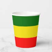 Lisbon, Portugal Flag Stripes Pappbecher (Vorderseite)