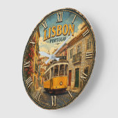 Lisbon Portugal  Große Wanduhr (Winkel)