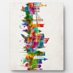 Lisbon Portugal Skyline Fotoplatte