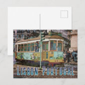 Lisbon Portugal Travel Postcard Postkarte (Vorne/Hinten)