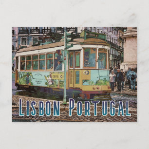 Lisbon Portugal Travel Postcard Postkarte