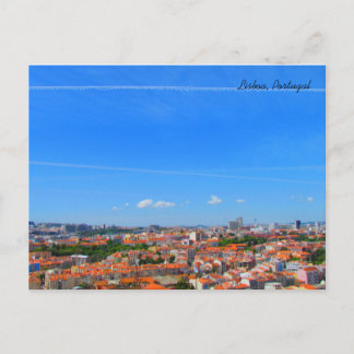 Lisbon Skyline ~ Lisbon, Portugal, Postkarte