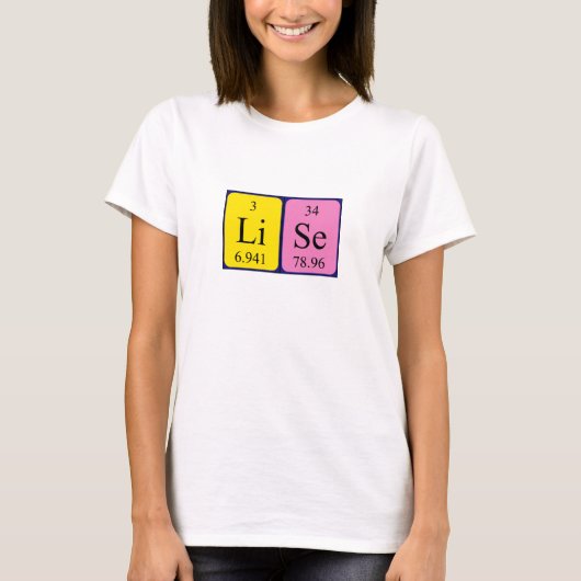 Lise Periodenname Shirt (Vorderseite)