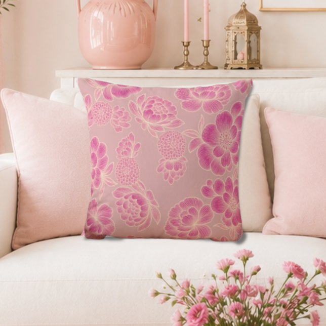 Lise Soft Pink 🌸 Elegante Blumen Kissen (Von Creator hochgeladen)