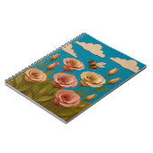 Lisianthus-Garten mit Hummeln Notizblock (Linke Seite)