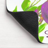 Lisianthus Purple Flowers Mousepad (Ecke)