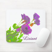 Lisianthus Purple Flowers Mousepad (Mit Mouse)