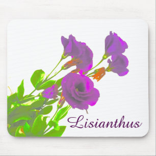 Lisianthus Purple Flowers Mousepad