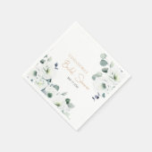 Lisianthus succulent Ivory Botany Brautparty Serviette (Ecke)