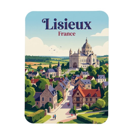 Lisieux, Normandie, Frankreich Magnet (Vertikal)