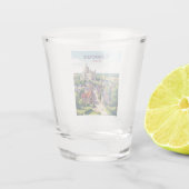 Lisieux, Normandie, Frankreich Schnapsglas (Rückseite)