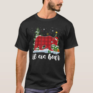 LISIS BEAR Kids Red Kariert Christmas Pajama Siste T-Shirt