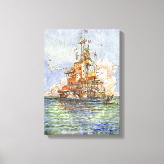 L'Isola Galleggiante Leinwanddruck (Vorderseite)