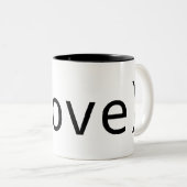 Lisp-Liebe-Tasse Zweifarbige Tasse (VorderseiteRechts)