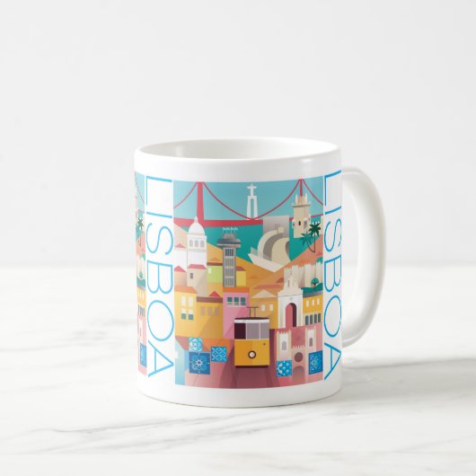 Lissabon 11oz oder 15oz Tasse (VorderseiteRechts)