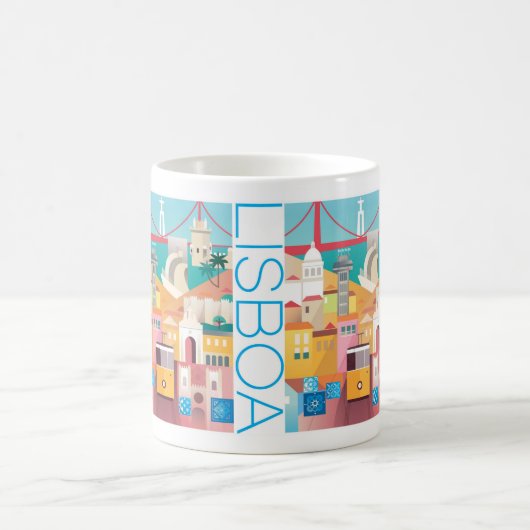 Lissabon 11oz oder 15oz Tasse (Mittel)