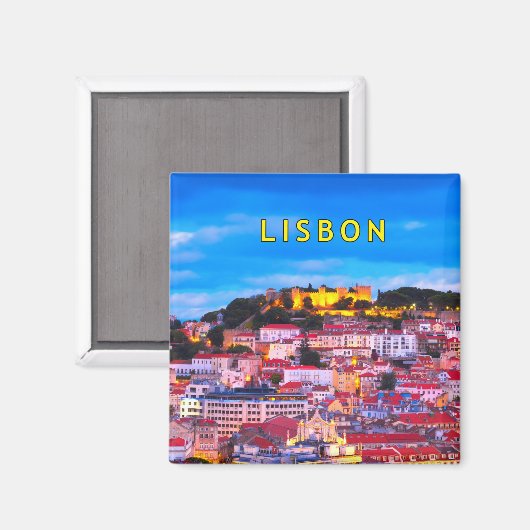 Lissabon 2001 magnet (Vorderseite/Rückseite)
