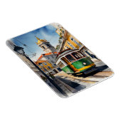 Lissabon Aquarellkunst Magnet (Rechte Seite)