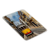 Lissabon Aquarellkunst Magnet (Rechte Seite)