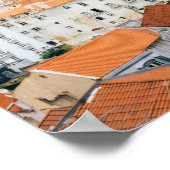 Lissabon Atlantische Strände Rote Dächer Poster (Ecke)