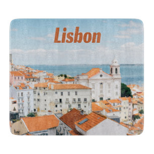 Lissabon Atlantische Strände Rote Dächer Schneidebrett