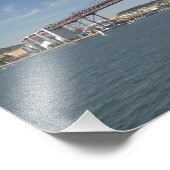 Lissabon (auch Lissabon genannt). Ponte Fotodruck (Ecke)