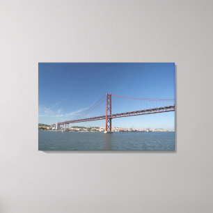 Lissabon (auch Lissabon genannt). Ponte Leinwanddruck