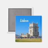 Lissabon Belem Tower Portugal Souvenir Magnet (Vorderseite/Rückseite)