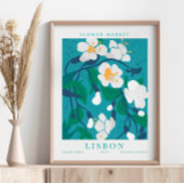Lissabon Blumenmarkt Botanisch Poster