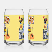 Lissabon City Symbole Dosenglas (Rechts)