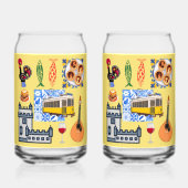 Lissabon City Symbole Dosenglas (Rückseite)