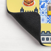Lissabon City Symbole Mousepad (Ecke)