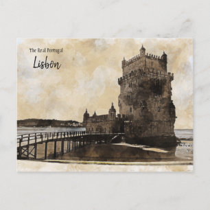 Lissabon - Die echte Portugal-Postkarte Postkarte