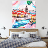 Lissabon-Farben Leinwanddruck (Insitu (Schlafzimmer))