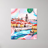 Lissabon-Farben Leinwanddruck (Vorderseite)