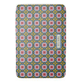 Lissabon farbige Fliesen oder Azulejos Muster Badematte (Vorderseite Vertikal)