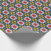 Lissabon farbige Fliesen oder Azulejos Muster Geschenkpapier (Ecke)