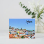 Lissabon-Gebäude Postkarte (Stehend Vorderseite)
