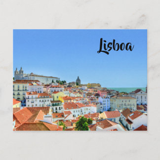 Lissabon-Gebäude Postkarte