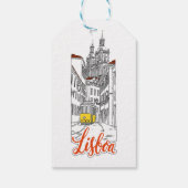 Lissabon Geschenkanhänger (Rückseite)