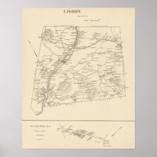 Lissabon, Grafton Co Poster